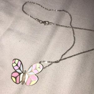 Butterfly necklace and ring